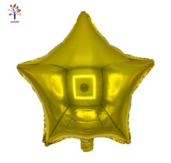 Gold Star Foil Balloons 18" (46 cm) 5 pcs/set