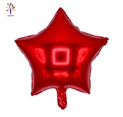 Red Star Foil Balloons 18" (46 cm) 5 pcs/set