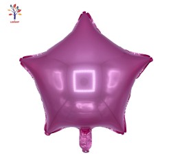 Foil balloons Star pink 18" (46 cm) 5 pcs/set