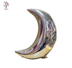 Baloane folie Luna 18” (46 cm) 5 buc/set argintiu