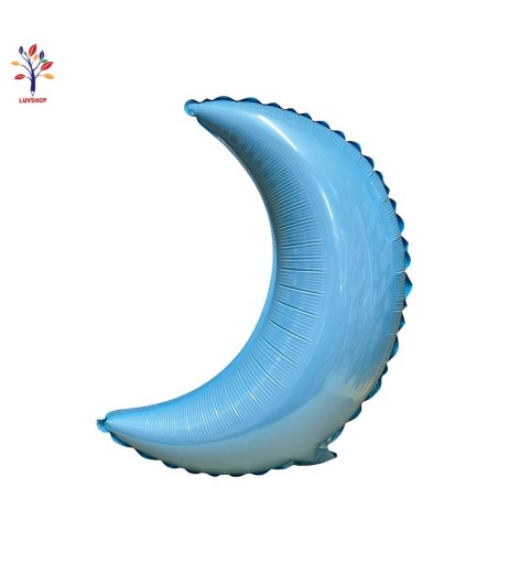Baloane folie Luna 18” (46 cm) 5 buc/set bleu
