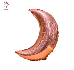 Baloane folie Luna 18” (46 cm) 5 buc/set roz