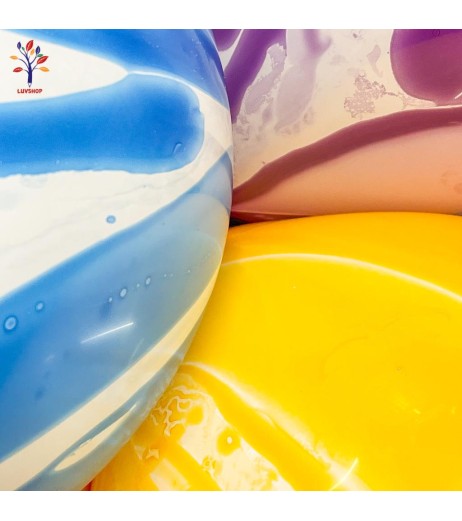 Baloane latex 100 buc/set 12” (30 cm) marble combinate