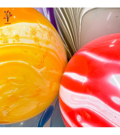 Baloane latex 100 buc/set 12” (30 cm) marble combinate