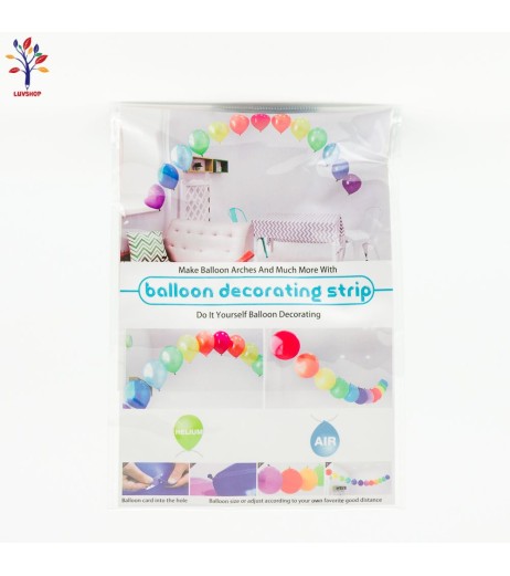 Plastic balloon tape