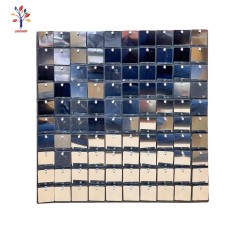 Metallic silver party decoration sequin panel 30*30