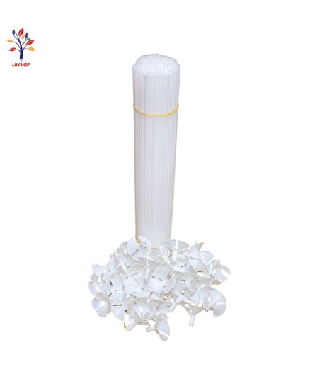 Bete + rozete pentru baloane din latex L=40cm 95-100 set