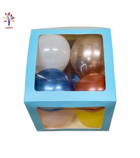 XLM31-2 - Cutii BABY pentru baloane 4 buc/set bleu Cutii BABY pentru baloane 4 buc/set bleu
