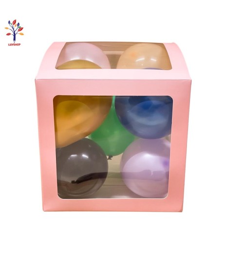Cuburi decor pentru baloane 4/set roz Cuburi decor pentru baloane 4/set roz