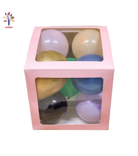 Cutii BABY pentru baloane  4 buc/set roz