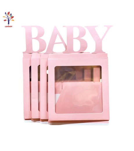 Cutii BABY pentru baloane  4 buc/set roz