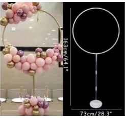 Circle balloon holder with stand