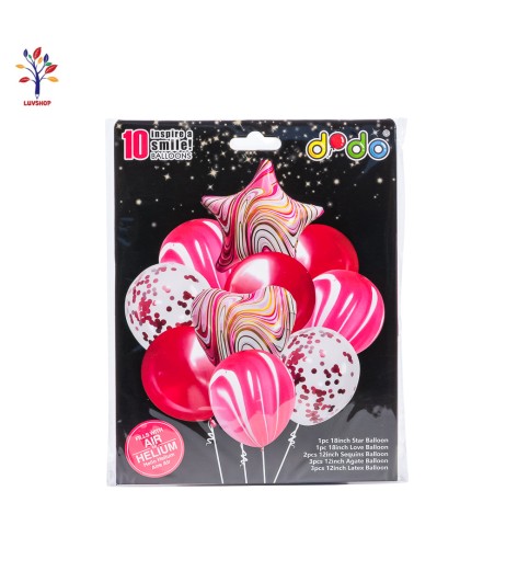 Baloane 10 buc/set latex + folie