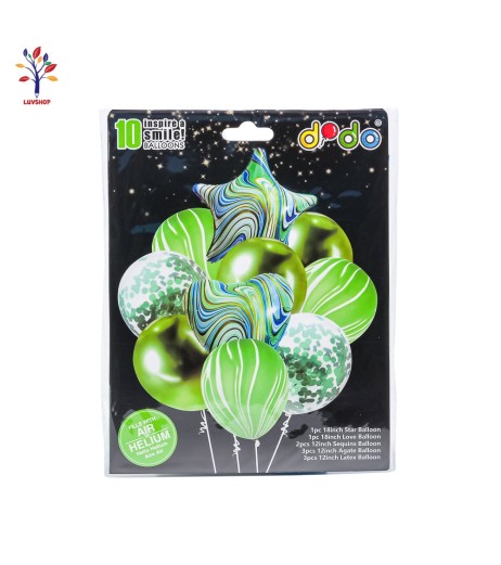 Baloane 10 buc/set latex + folie