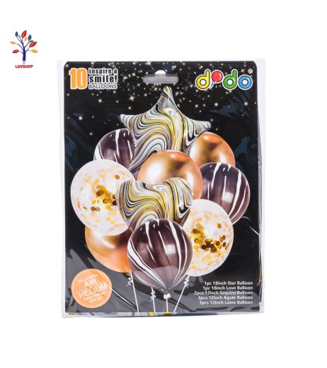 Baloane 10 buc/set latex + folie