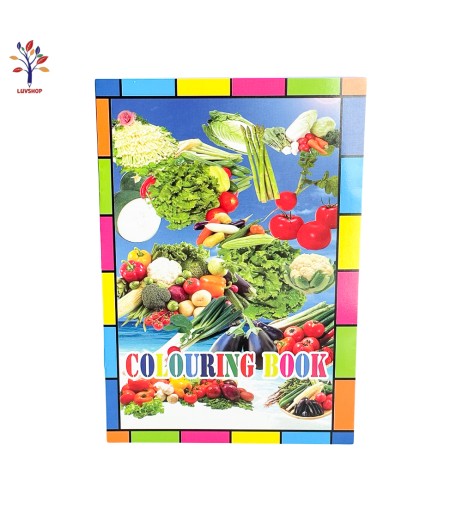 Coloring book with stickers