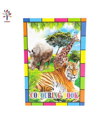 Coloring book with stickers