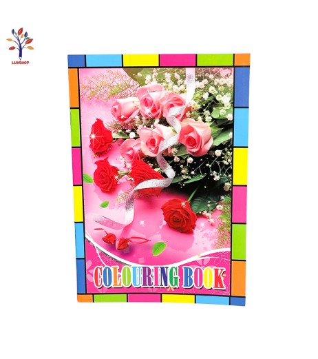 Coloring book with stickers