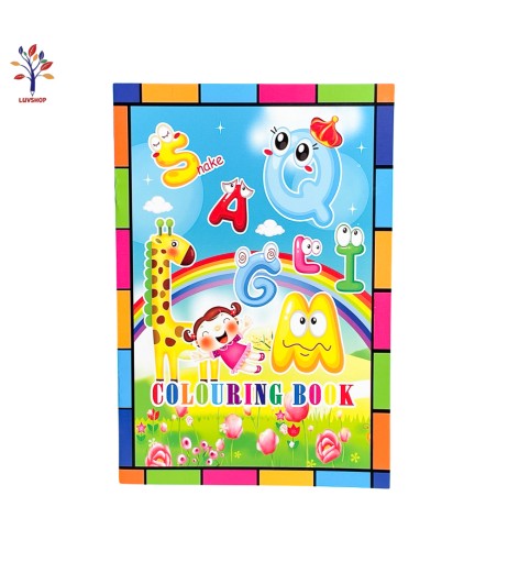 Coloring book with stickers