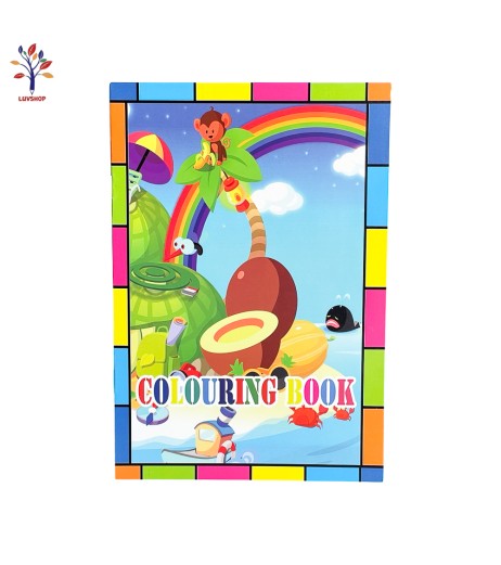 Coloring book with stickers