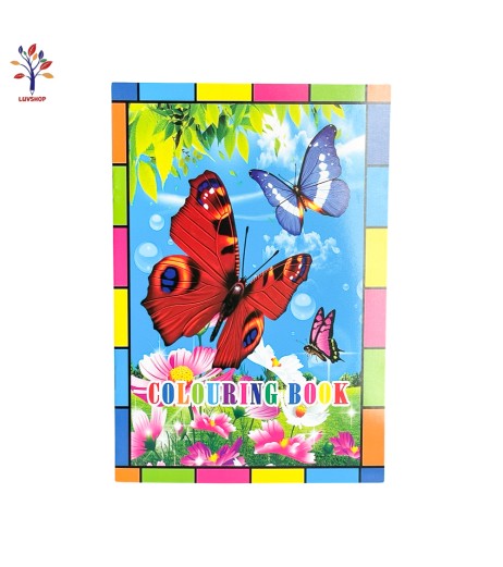 Coloring book with stickers