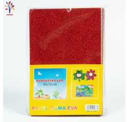 A4 gummed paper with glitter 10 sheets/set