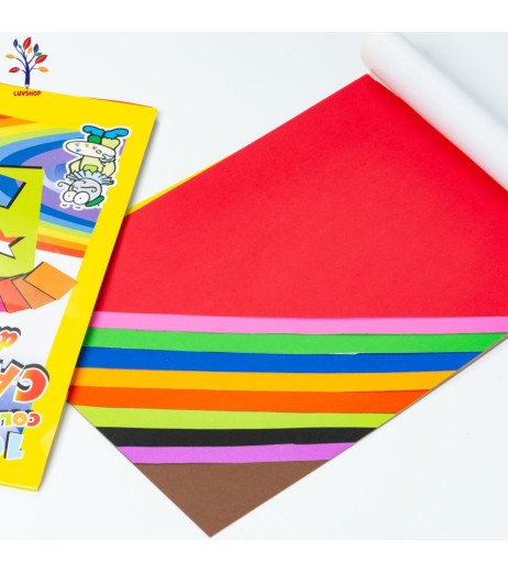 Colored cardboard A4 10 sheets /10 colors 7044 Colored cardboard A4 10 sheets /10 colors 7044