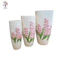 Vaza ceramica 3/set zambile