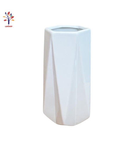 Vaza ceramica hexagonala