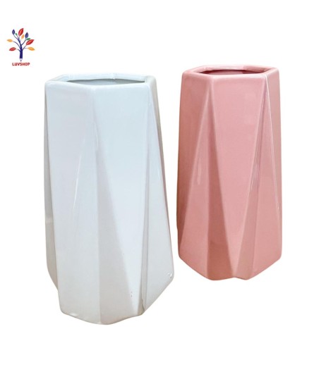 Vaza ceramica hexagonala