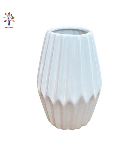 Vaza ceramica cu striatii