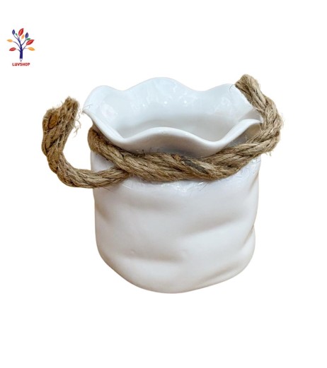 Vaza ceramica mica cu sfoara