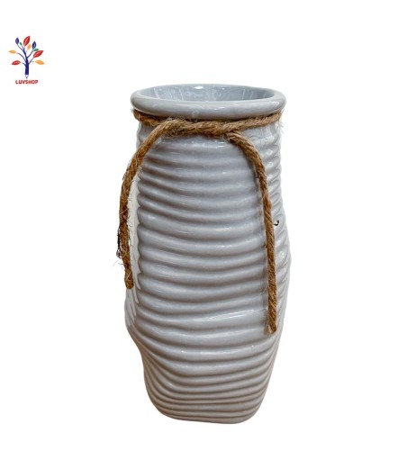 Vaza ceramica mare cu sfoara