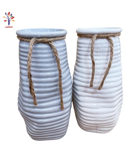 Vaza ceramica mare cu sfoara