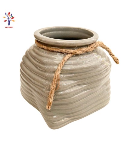 Vaza ceramica medie cu sfoara