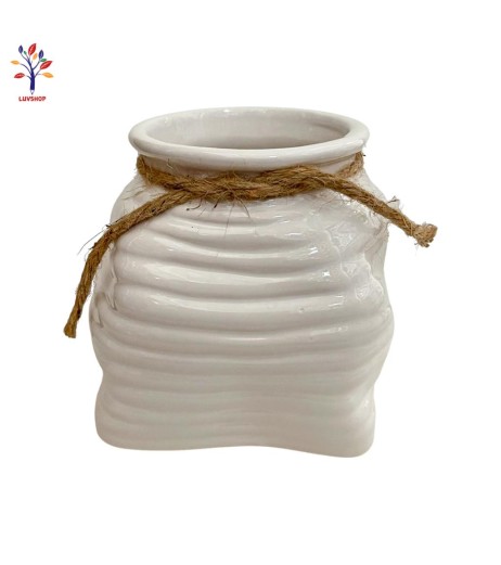 Vaza ceramica medie cu sfoara