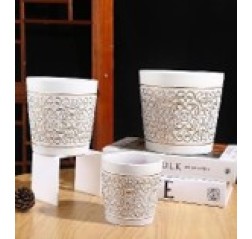 Ceramic flowerpot 3/set 1001