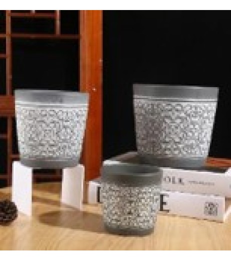 Ceramic flowerpot 3/set 1002-3