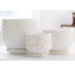 Ceramic flowerpot 3/set S6806-7