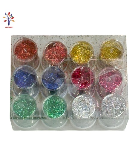 Glitter powder 12 pcs/set
