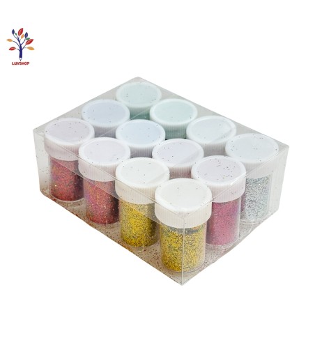 Glitter powder 12 pcs/set