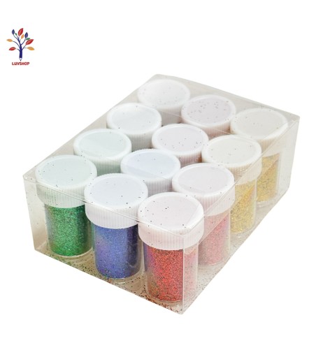 Glitter powder 12 pcs/set
