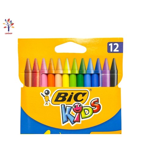 CRCERBICPD12 - Creioane cerate Bic Plastidecor 12 culori Creioane cerate Bic Plastidecor 12 culori