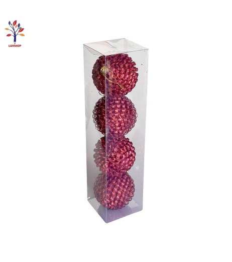 Globulete decor 4/set MA2690 rosii