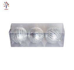 Globulete decor 3/set 20AB36 argintii