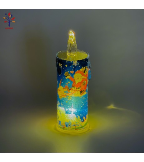 Xmas decoration candle 5*16.5 with batteries