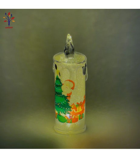 Xmas decoration candle 5*16.5 with batteries