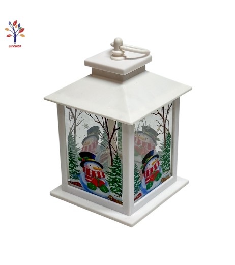 Felinar decorativ M alb