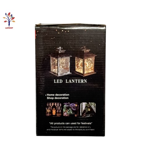 Felinar decorativ M negru