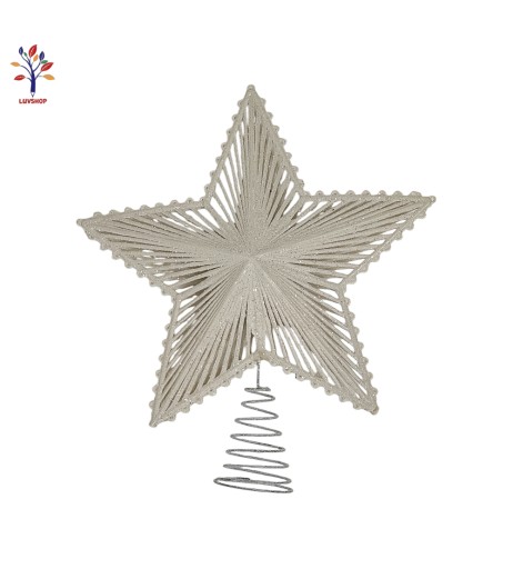 White Christmas tree star ornament BY23125